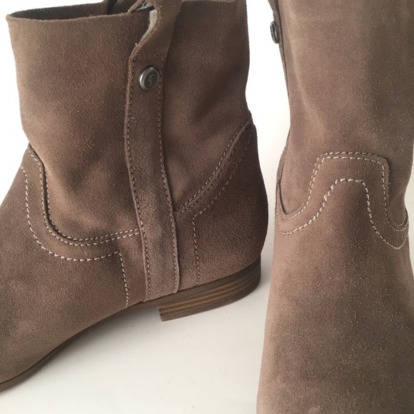 Frye & Co 9.5M Ankle boots Taupe Beige Suede - Picture 4 of 13